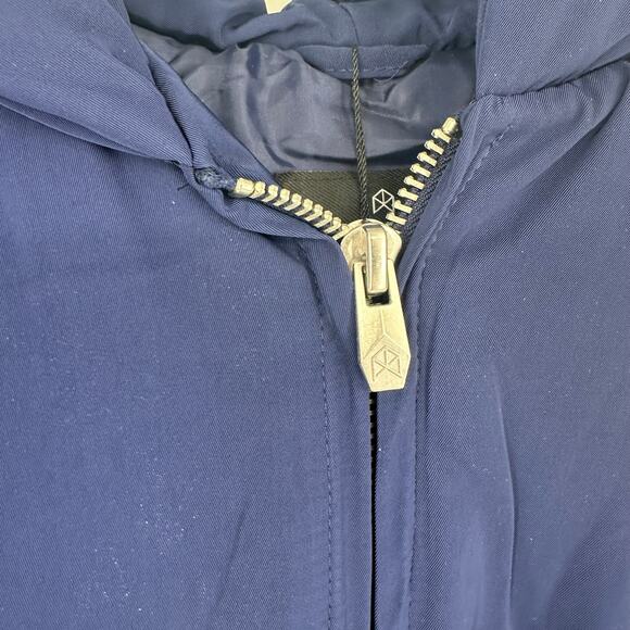 NEW Rawgear Navy Hooded Front Zipped Puffer Vest Sz Medium - Picture 6 of 8